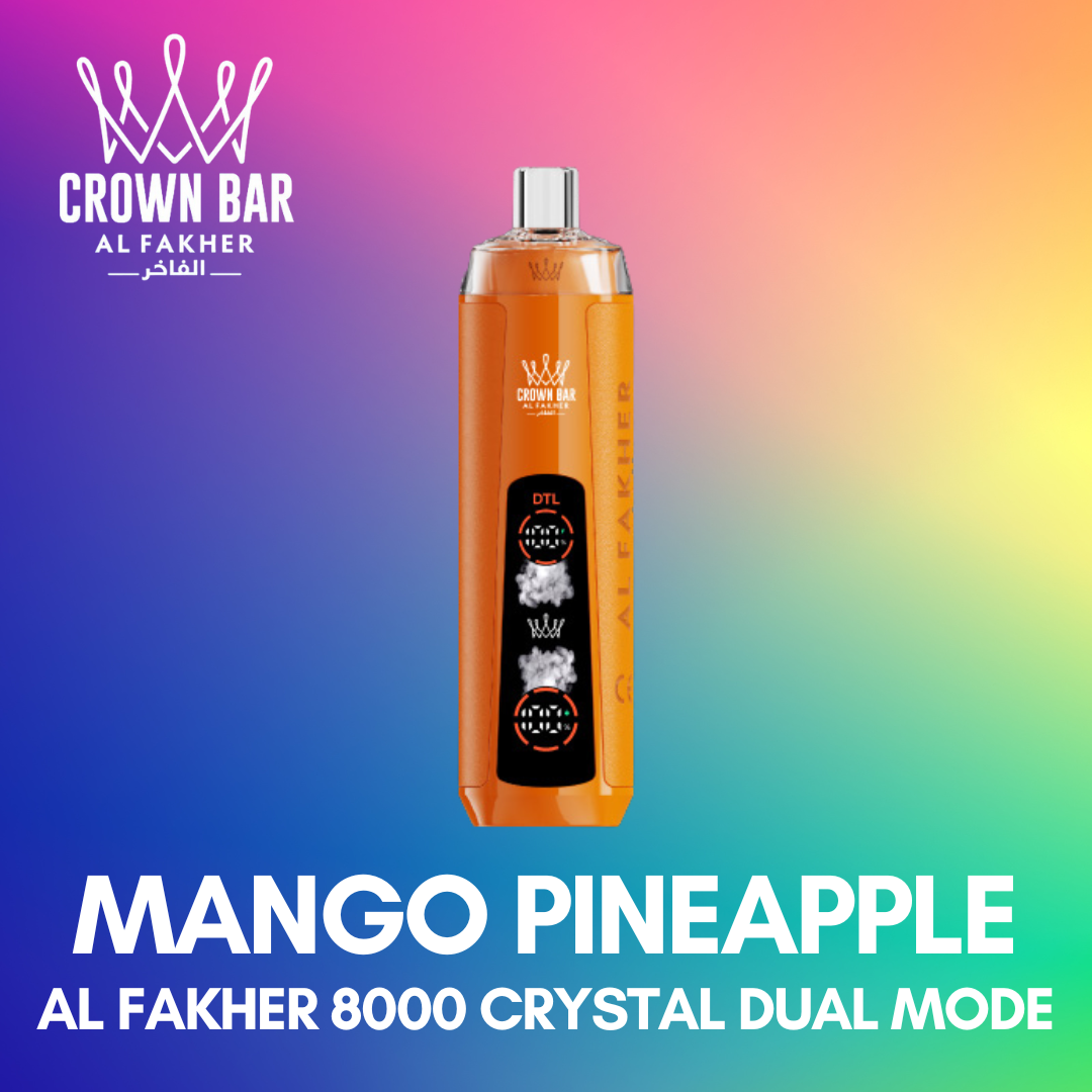 AL FAKHER 8000 CRYSTAL DUAL MODE - MANGO PINEAPPLE