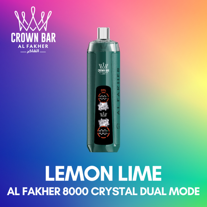 AL FAKHER 8000 CRYSTAL DUAL MODE - LEMON LIME