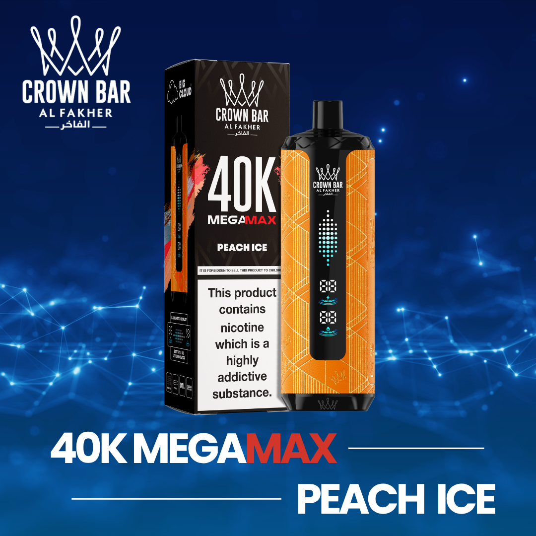 AL FAKHER 40K MEGAMAX - PEACH ICE