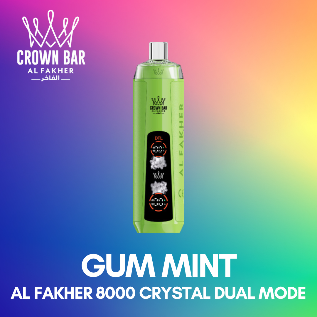 AL FAKHER 8000 CRYSTAL DUAL MODE - GUM MINT