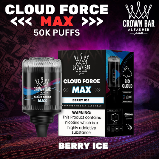 al fakher crown bar 50000 Al Fakher Crown Bar Cloud Force MAX 50K Disposable main image 0