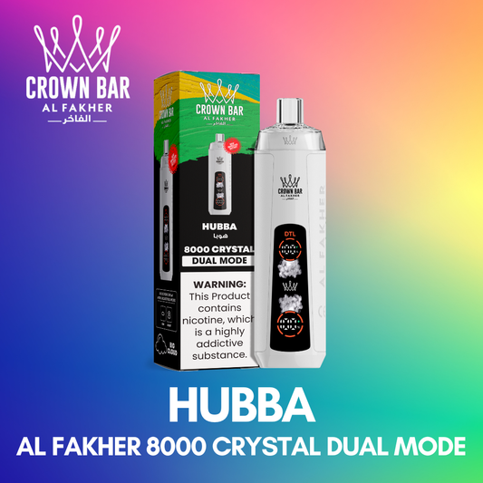 AL FAKHER 8000 CRYSTAL DUAL MODE - HUBBA