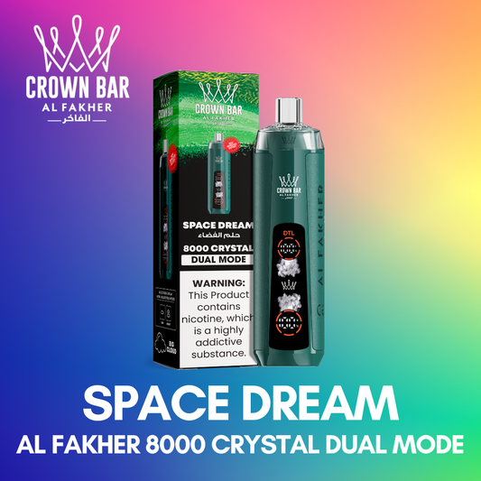 AL FAKHER 8000 CRYSTAL DUAL MODE - SPACE DREAM